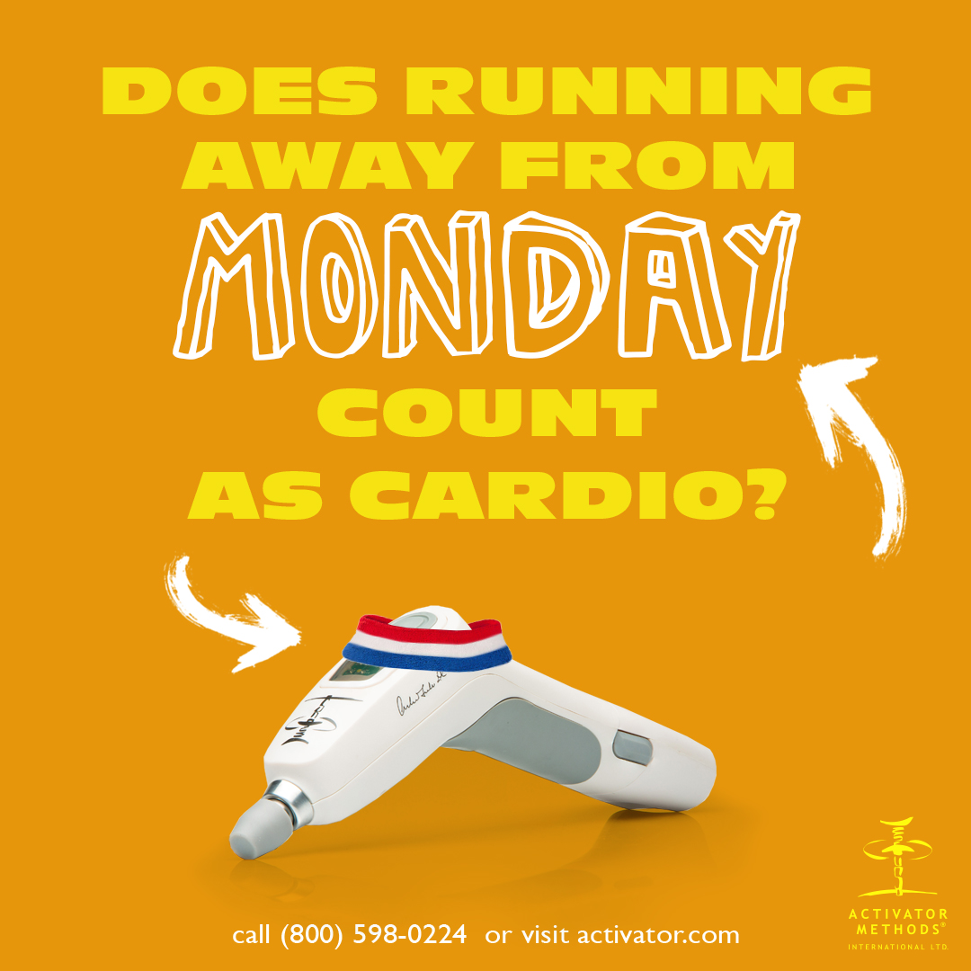 activatormethod's tweet photo. πππ πββοΈπββοΈ You can't run from it, so go out there and make the most of it! #HappyMonday #Chiropractor #Chiropractic #Activatormethods https://t.co/syq0FS3rkL