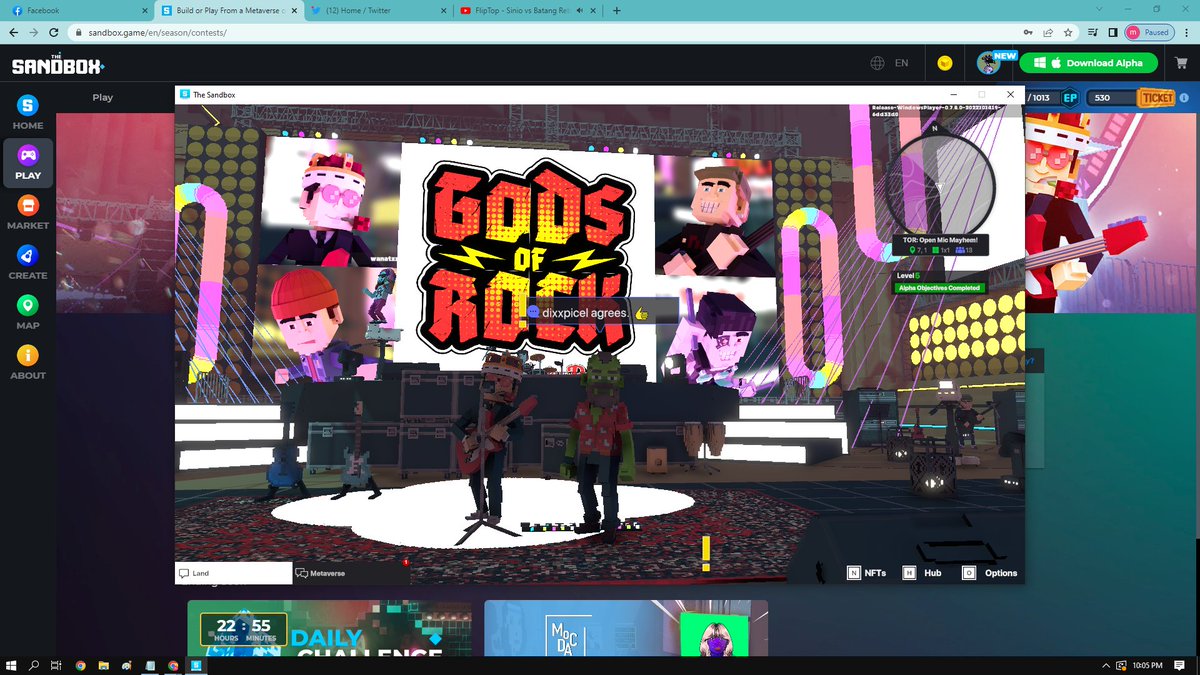 DixxPixel's tweet photo. @TheSandboxGame @ToolsOfRockNFT Yes I just participated in The ToolsOfRocksNFT Giveaway for a chance to win a Season 3 Alpha Pass! Check out my screenshot below! 👇 https://t.co/C4MLV6SVb8