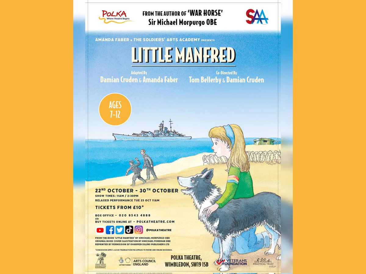 AdamWittekTV's tweet photo. A trip to the @I_W_M to explore the inspiration for #LittleManfred by #MichaelMorpurgo, a #ToyDog made by a #GermanPOW working on a British family farm after #WW2. 🐕
@PolkaTheatre 22-30 Oct 2022
https://t.co/CZaaOGyybU
@SoldiersArtsA #SoldiersArtsAcademy #PolkaTheatre #IWM https://t.co/F7eOAgOKKp