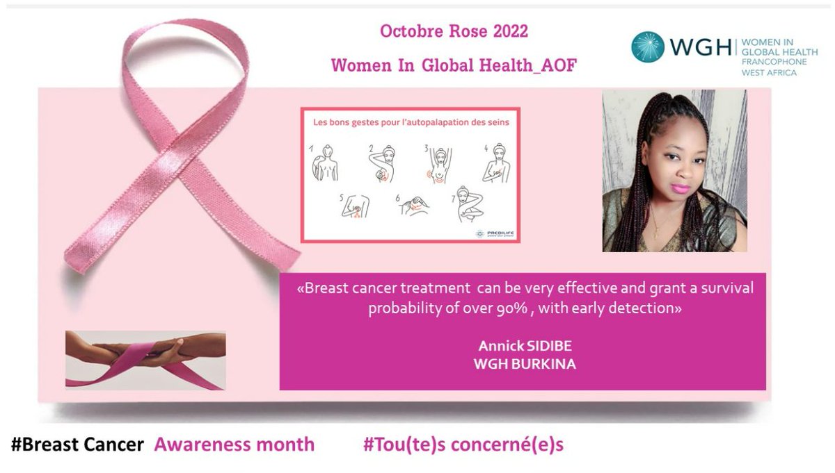 #CancerDuSein | <a href="/annicksidib/">sidibe annick</a> rassure que le traitement peut être efficace à 90%. 

<a href="/IARCWHO/">IARC</a> <a href="/WghBenin/">Women in Global Health-Benin 🇧🇯</a> <a href="/WGHBurkinaFaso/">Women In Global Health Burkina Faso</a> <a href="/uicc/">Union for International #CancerControl</a> <a href="/StephanieNama/">Stephanie Nama</a> <a href="/RoopaDhatt/">Dr. Roopa Dhatt</a> <a href="/womeninGH/">Women In Global Health</a> <a href="/annvkeeling/">ann keeling</a> <a href="/nicole_atc/">Dr Nicole Atchessi</a> <a href="/WGHCameroon/">Women In Global Health Cameroon</a> <a href="/nicolembarga/">Nicole Fouda Mbarga 🇨🇲</a> <a href="/SamyOuedraogo/">Samiratou Ouédraogo</a> <a href="/nenef/">nene fofana</a> <a href="/aisbarry/">Barry Aissatou</a> <a href="/CTchoula/">Corinne TCHOULA</a> <a href="/balde_rouguy/">Rouguy Balde</a> <a href="/NigerWgh/">Women in Global Health Niger</a>