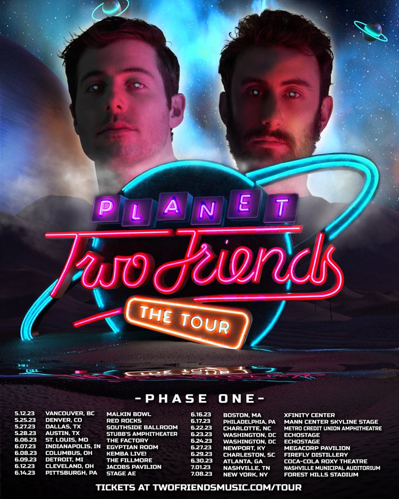 PLANET TWO FRIENDS: THE TOUR 🚀🛸 where we gonna see you? hitting