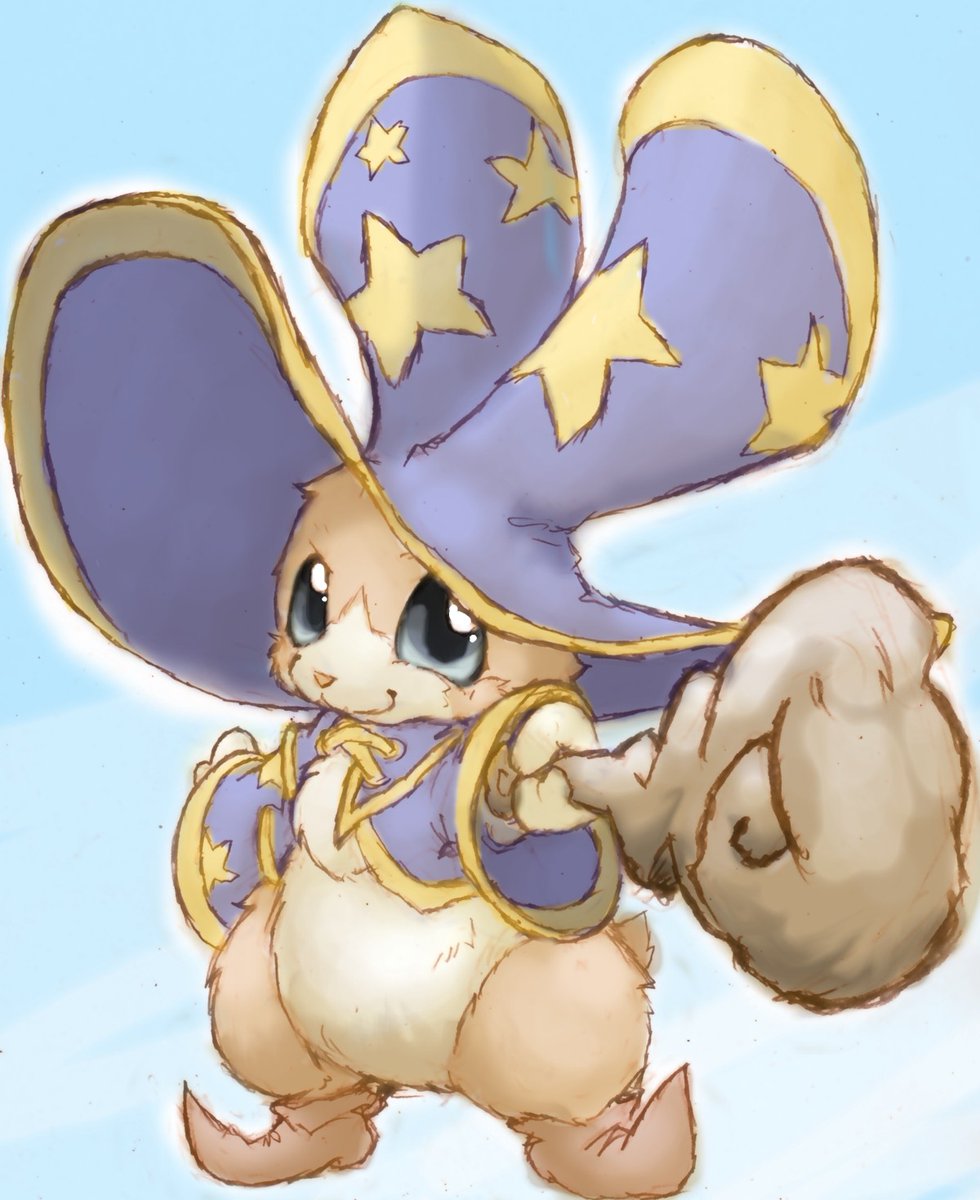 「今日は絵を描ける時間とれなさそう!過去絵の、ちょっとメインではないけど好きなゲー」|にゃんた＠あにまる村だよりのイラスト