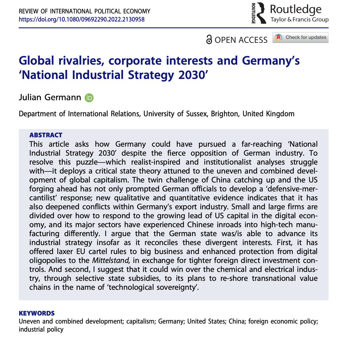 Julian Germann (@julian_germann) on Twitter photo (1/5) What would it take for Germany to pivot away from free trade and free markets? <a href="/RIPEJournal/">Review of International Political Economy</a> <a href="/CGPE_Sussex/">Centre for Global Political Economy</a> <a href="/IRSussex/">Sussex IR🏳️🌈✊🏽✊🏾✊🏿</a> (1/5) What would it take for Germany to pivot away from free trade and free markets? <a href="/RIPEJournal/">Review of International Political Economy</a> <a href="/CGPE_Sussex/">Centre for Global Political Economy</a> <a href="/IRSussex/">Sussex IR🏳️🌈✊🏽✊🏾✊🏿</a>