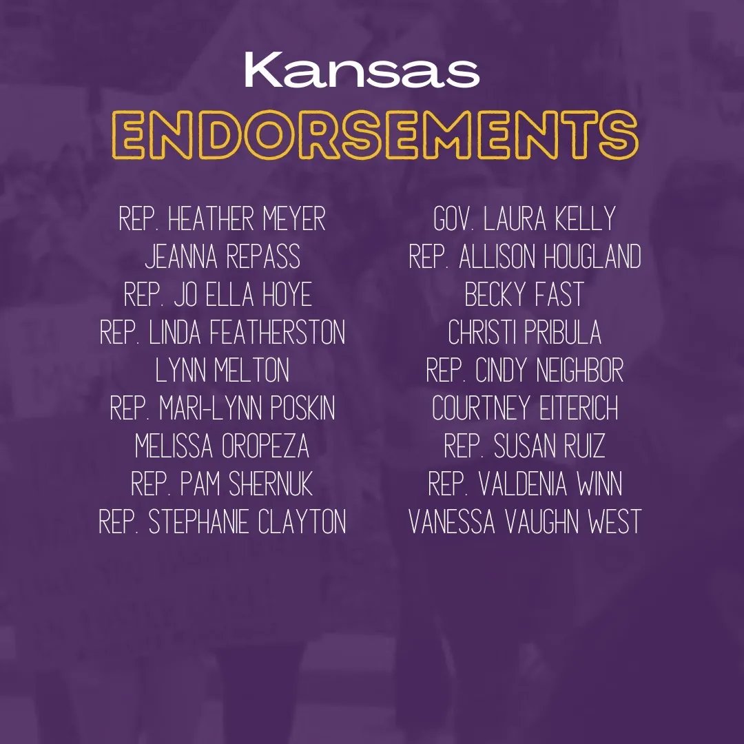 GreaterKCWPC's tweet photo. 🚨Endorsement Alert! Pick a candidate to volunteer for today!! @GovLauraKelly  @Kansas_Heather @JeannaRepass @joellahoye @Linda4Kansas @Poskin4KS @SSCJoCoKs @AllisonforKS @Becky4JoCo @cindy_neighbor @courtneycc58 @SusanRuiz_KS23 @VCWKC34 https://t.co/7mmXN1lHk9