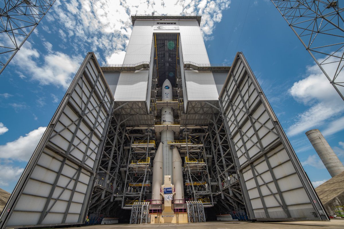 European Space Agency (@esa) on Twitter photo The first #Ariane6 is now fully stacked on its launch pad in <a href="/EuropeSpacePort/">Centre spatial guyanais</a>.
You're invited to a press briefing on the launcher's progress, Wednesday, 19 October, from 16:30 CEST at ESA HQ in Paris (online attendance also possible). Registrationšesa.int/Newsroom/Press⦠The first #Ariane6 is now fully stacked on its launch pad in <a href="/EuropeSpacePort/">Centre spatial guyanais</a>.
You're invited to a press briefing on the launcher's progress, Wednesday, 19 October, from 16:30 CEST at ESA HQ in Paris (online attendance also possible). Registrationšesa.int/Newsroom/Pressā¦