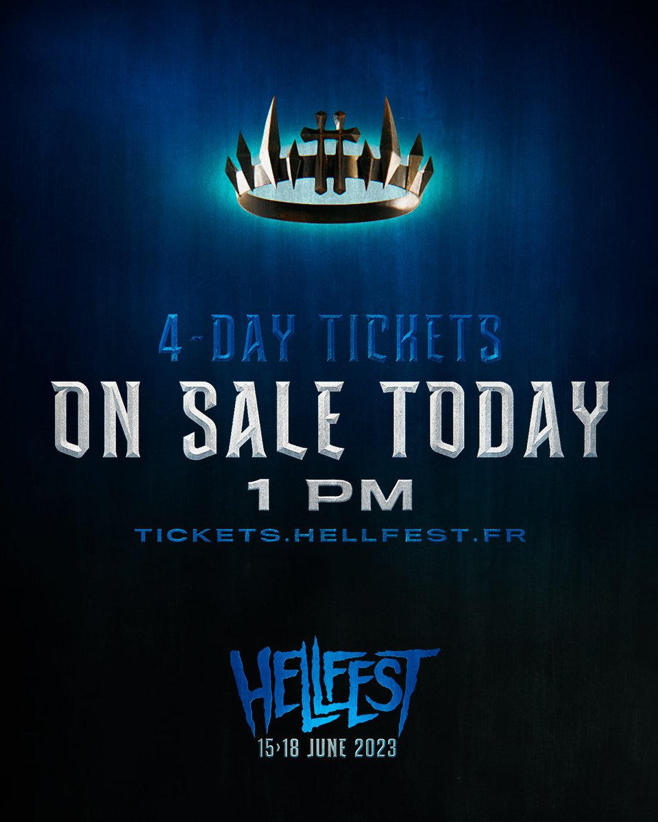 🤘 Get Ready 🤘 13h / 1pm (GMT + 02.00) ➡️ tickets.hellfest.fr #hellfest #hellfest2023