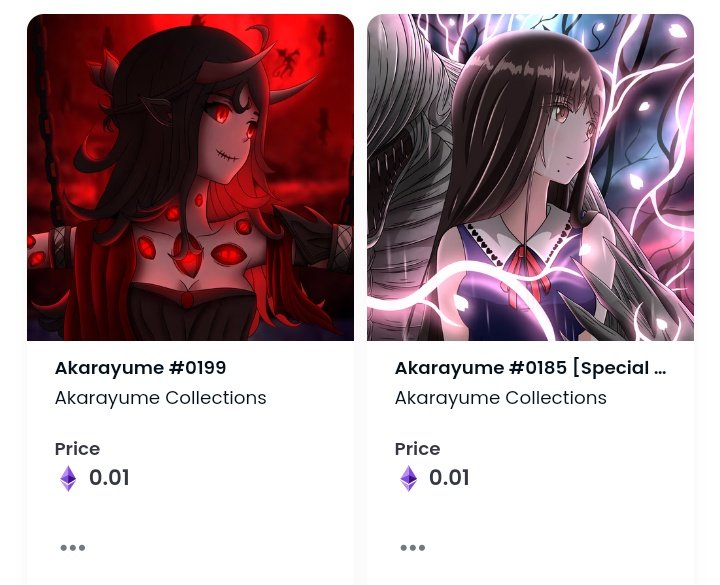 2 items left on primary market 🥳🎉
Who wants to make it sold out?🤯 

Yes! I'll give a cash back for those 2 NFTs, Each NFT has 5 &amp; 3 AY points, with 2 matic for cashback

Let's check them out on👇
linktr.ee/akarayume

#NFTs #NFTCommunity #NFT #NFTdrop #nftarti̇st #Akarayume