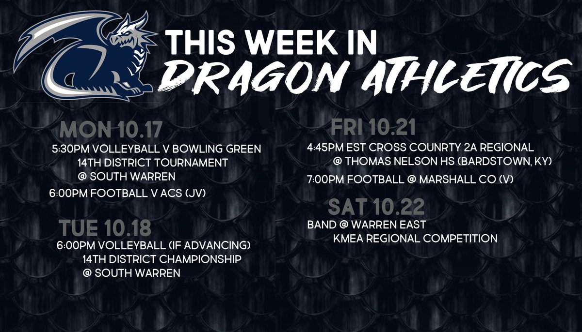 This week in Dragon Athletics.

<a href="/WCVolleyballFam/">WCHS Volleyball</a>