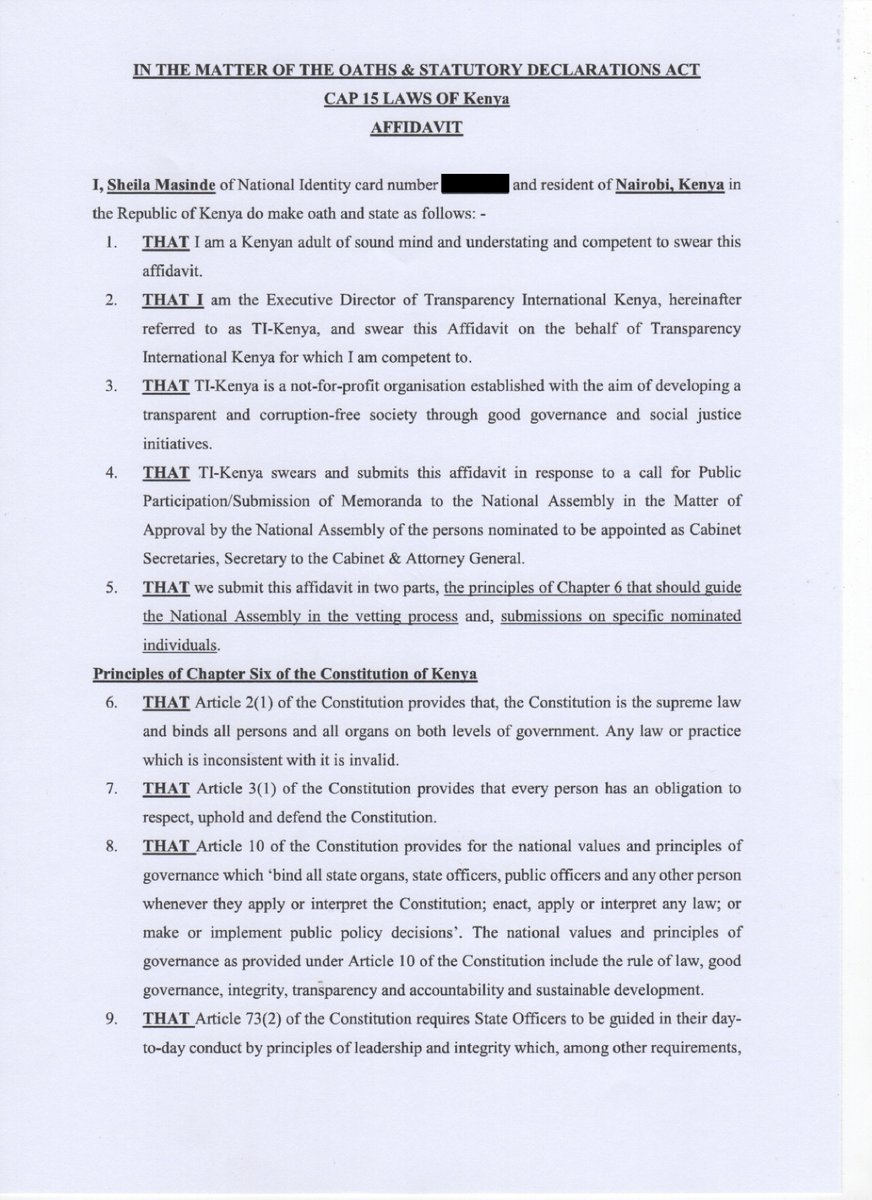 TIKenya's tweet photo. As the vetting of cabinet secretary nominees is underway, we call upon the @NAssemblyKE to apply mandatory &amp; objective criteria on the suitability of Chapter 6 of CoK 2010 on #leadership &amp; #Integrity during the vetting process.➡️https://t.co/XEiCs3n9Vr https://t.co/5pMCPow3s8