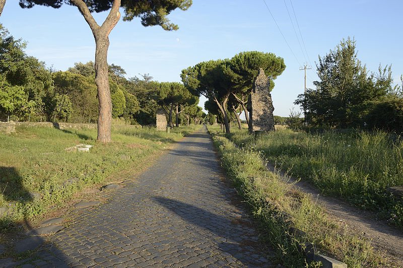 A Roman road built in 312 BC. It's still in use today.