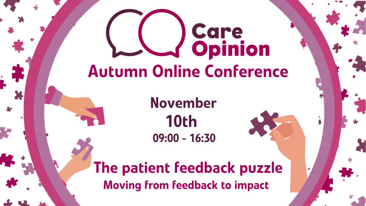 Stop the press! Registration is now open for the FREE @CareOpinion Autumn Online Conference 2022! This is for anyone interested in learning about the power of online feedback to make a difference in health and care services. Save your space here! eventbrite.co.uk/e/the-patient-… <a href="/NHS_ELFT/">East London NHS Foundation Trust (ELFT)</a>