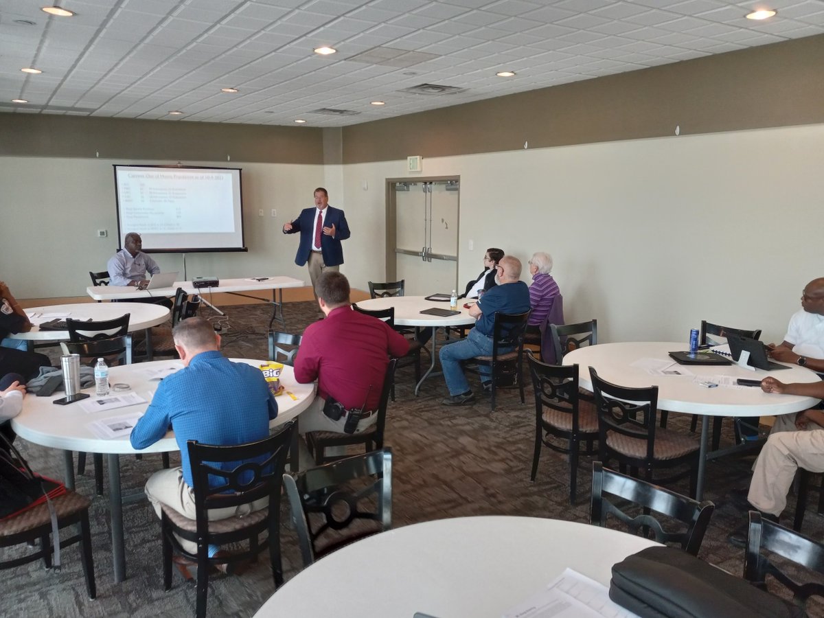 SCDJJPIO's tweet photo. Last week, SCDJJ Inspector General John Ewing spoke at the South Carolina Juvenile Officers Assoc. annual conference in Myrtle Beach and was also the guest speaker at Lex Dist 1 Tech Center for their Law Enforcement 2 class, where they talked about DJJ and juvenile law. #SCDJJ https://t.co/VPTLcH6TF4