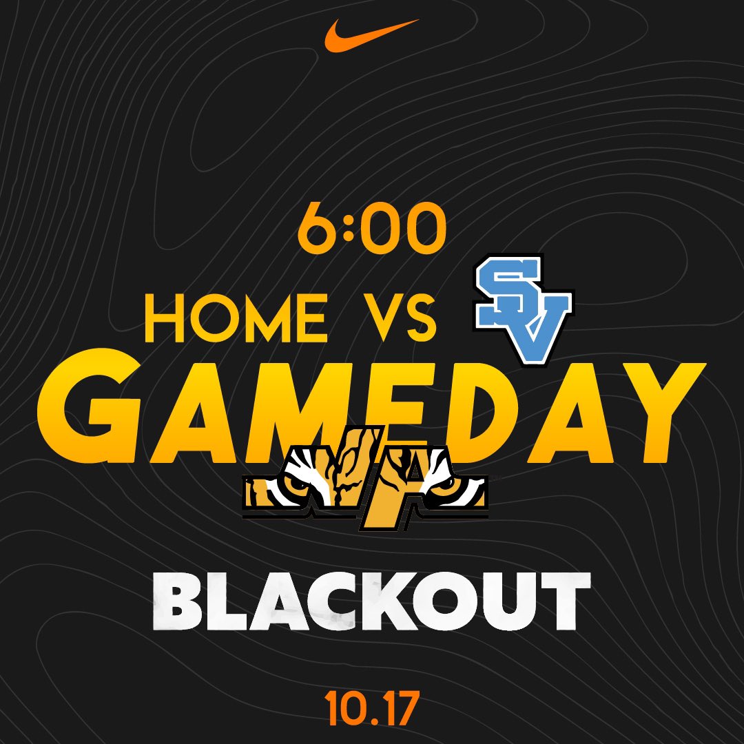 It’s Time…

⚠️THE LAST HOME GAME⚠️

Theme: ⚫️ BLACKOUT ⚫️

PACK NEWMAN…
It’s your last chance

Tigers compete tonight in their home closer against Seneca with the girls to follow.

Kickoff at 6

#T4L #PackNewman #TheLastRide

<a href="/nasoccergirls/">North Allegheny Girls Soccer</a> @nagirlsvolleyball <a href="/NorthAllegheny/">NA Student Section™</a>