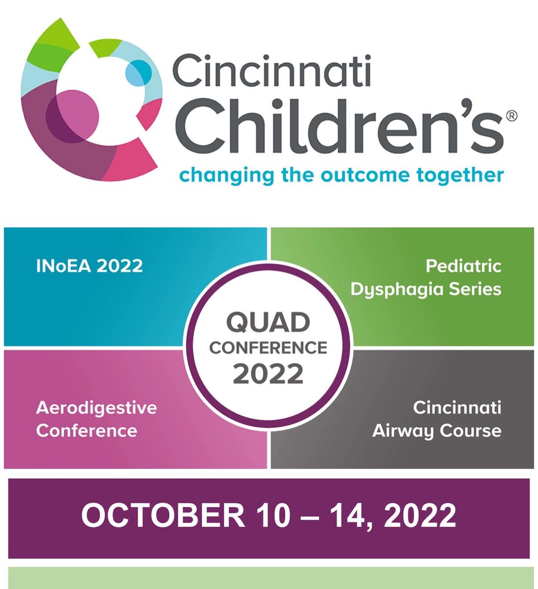 Great weekend at the International QUAD conference! #cincinnatient #dysphagia #aerodigestive #airway #laryngology