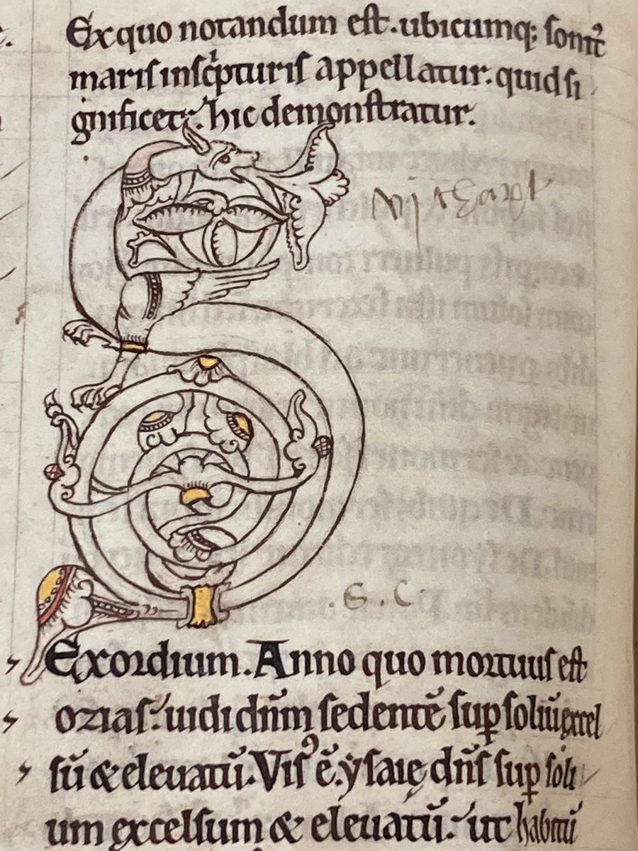 StJohnsOxLib's tweet photo. 📖 Showcasing MS 20 📖
Intricate vinework initials in this commentary on Isaiah (photos: fols 1r, 2v)
You can read the full catalogue entry here: https://t.co/QmjkQhTxCw
#DigiLibSJOL
#medievaltwitter https://t.co/4uhdPpyHoZ