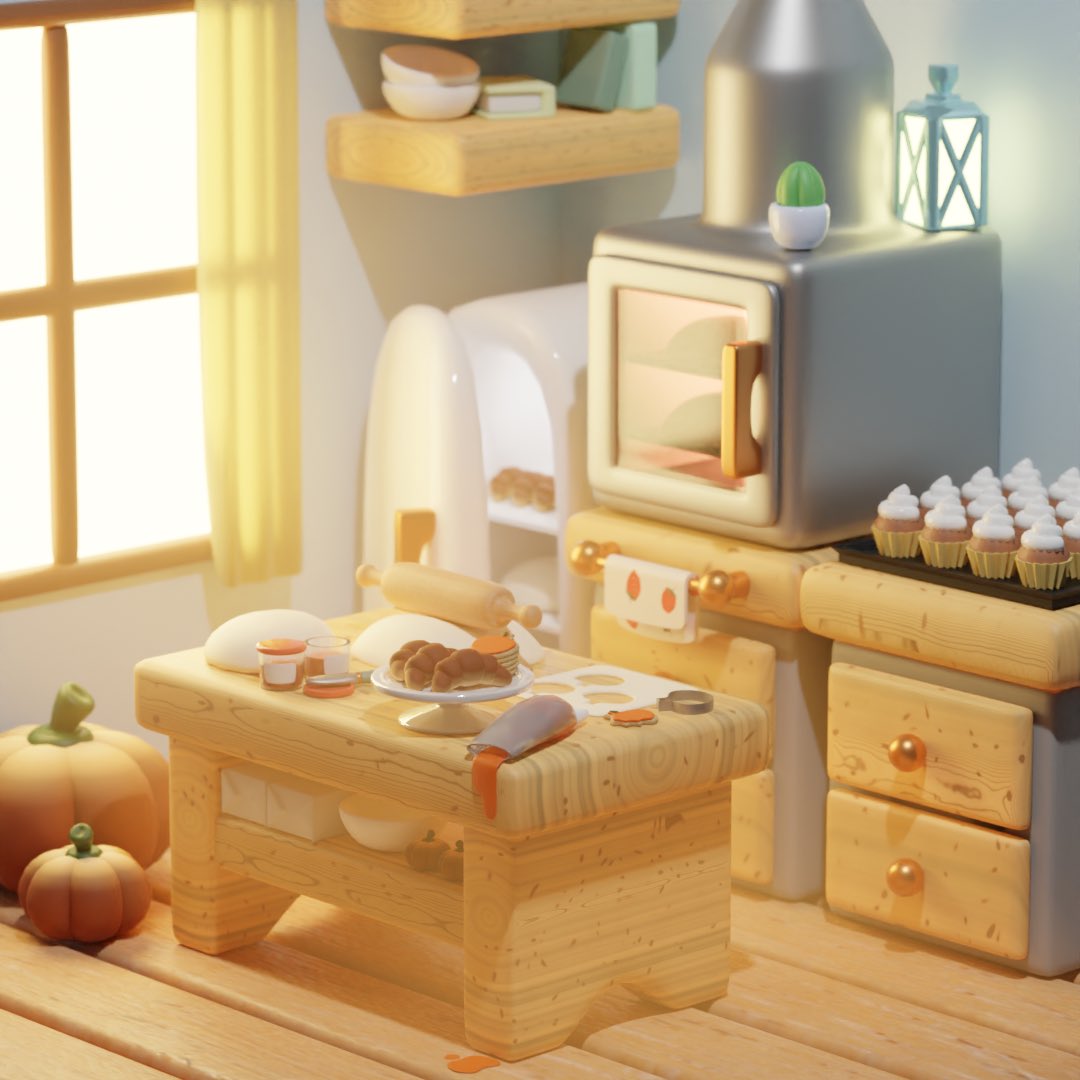 _mawars_'s tweet photo. ✨13/100✨ Baking deliciousness! 🧁🍪

#b3d #blender #blender初心者 #3dcg #トラム https://t.co/aC7kBggKlK