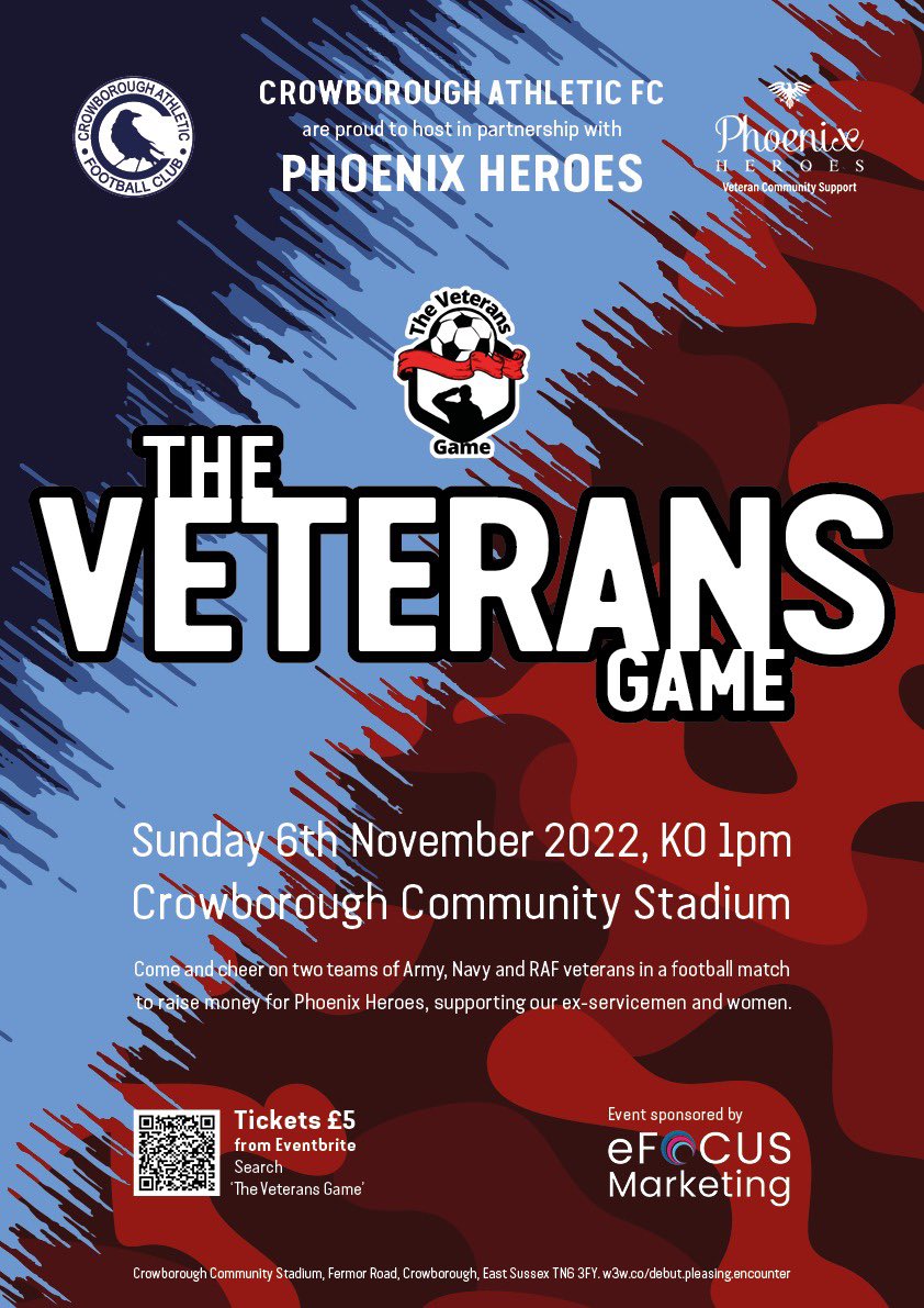 <a href="/AwardsVeterans/">Veterans Awards</a> <a href="/PhoenixHeroes/">Phoenix Heroes</a> <a href="/CrowboroughAFC/">Crowborough Athletic FC</a> <a href="/terracestroops/">Terraces And Troops</a> @cafc_michael <a href="/NevilleSouthall/">Neville Southall</a> <a href="/EITC/">Everton in the Community</a> <a href="/BurnleyFC_Com/">Burnley FC in the Community</a> @ArmedCmr Thanks 👏