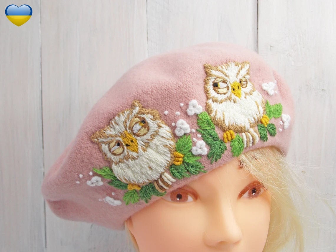 OlyaRudenko81's tweet photo. Excited to share the latest addition to my #etsy shop: Hand embroidery French beret https://t.co/RP4psblX9I #woolenberet #frenchhat #flowerhat #embroideredhat https://t.co/IrNFdsBbOd