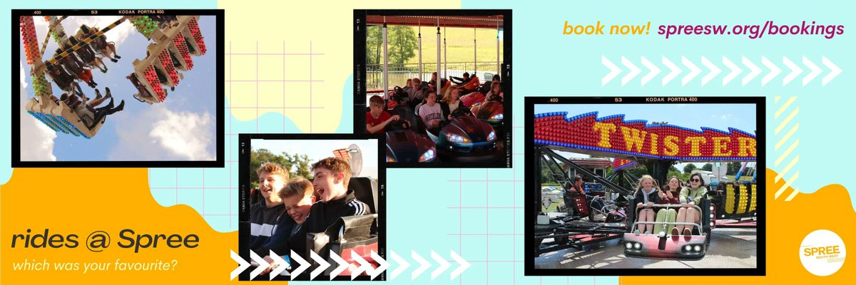 SpreeSW's tweet photo. Which ride was your fave this summer? We're already booking our 2023 fairground rides ready for festival fun! See you there - booking link in bio. #Spree23 #SpreeSW https://t.co/7umTad58Be