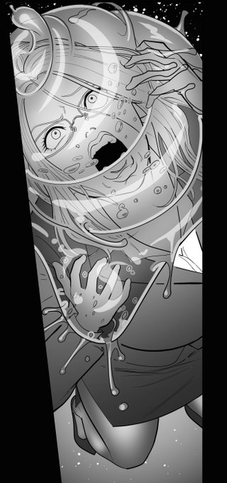 slime covered her head 