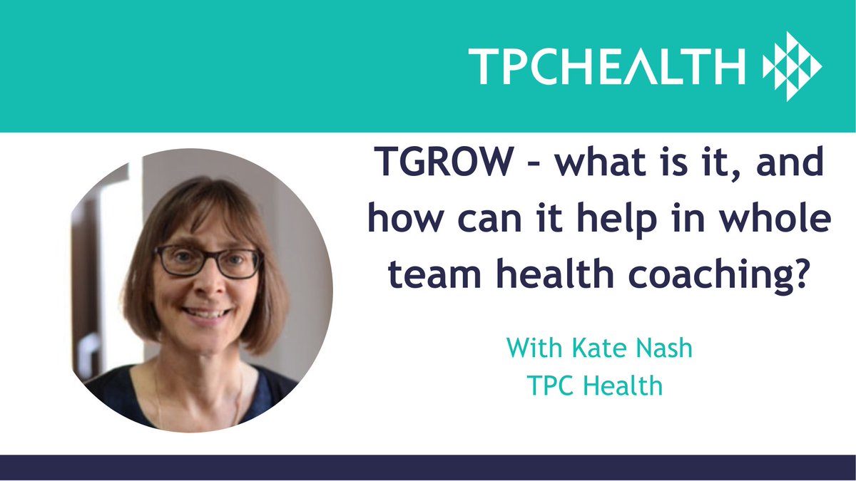 TPCHealth1's tweet photo. Over the past month Kate Nash has been exploring TGROW and how it can be used to support Health Coaching conversations. If you have missed any of her blogs you can catch up here - https://t.co/UaLYsd4yyZ
@AndrewTPC @KateNas96847706 #healthcoaching #tpchealth #TGROW https://t.co/zE9QFDyP8t