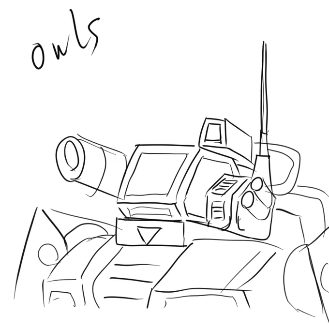 急にダグラムと言うロボットアニメを思い出した。  昔はプラモデル持っていたなと思いつつ落書き(走り描き)。  皆さん、今日も1日お疲れ様でした。  それではおやすみなさい、良い夢を💤  #イラスト #みんなで楽しむTwitter展覧会