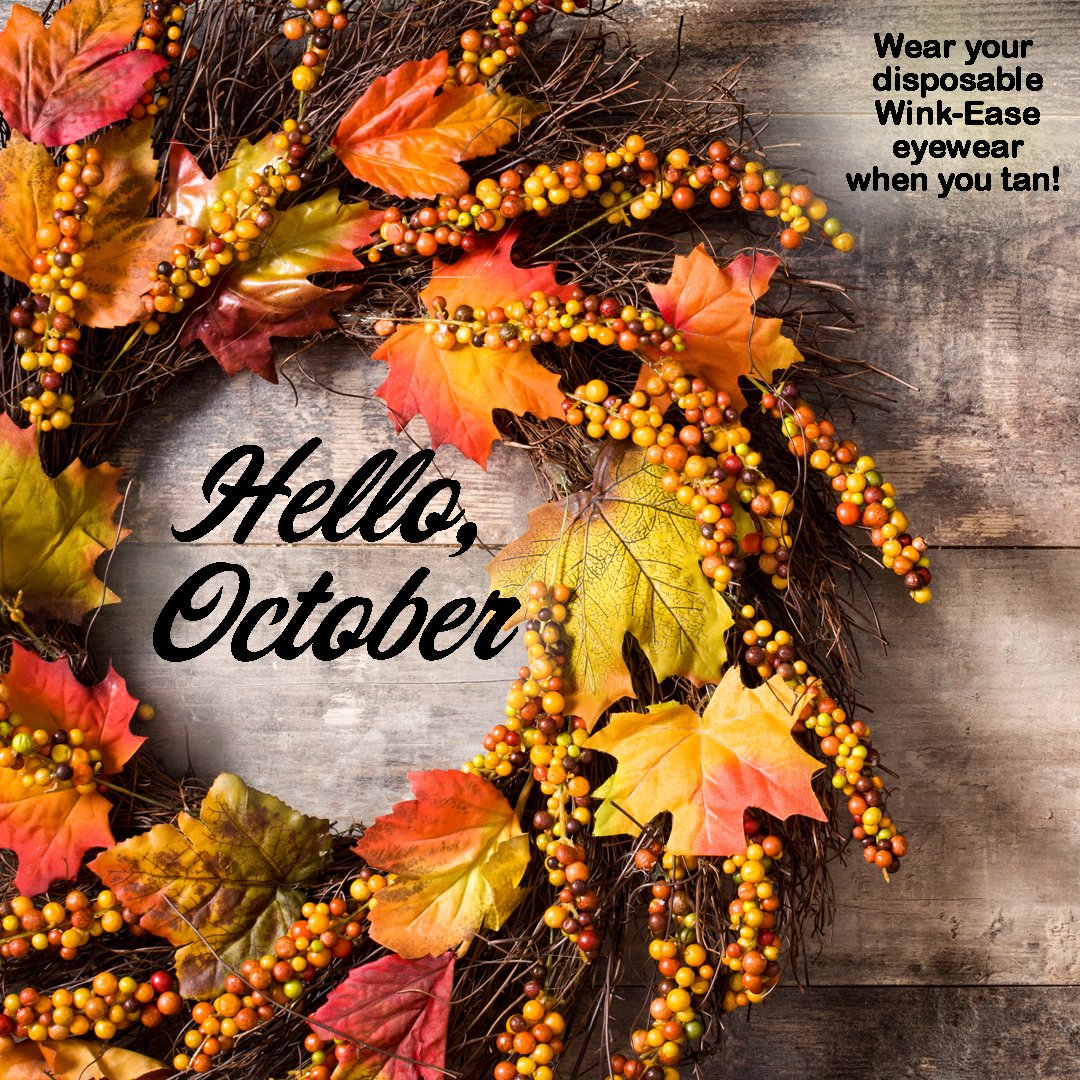 WinkEase1's tweet photo. Embrace all the beautiful fall colors...including your tan! #GoTanning #NoFading #IndoorTanning #Tanning #TanningBed #TanningSalon #October #FallhasArrived #ProtectYourVision #WearWinkEaseEyewear #Tan #WinkEaseEyewear https://t.co/wcfR2v1oky