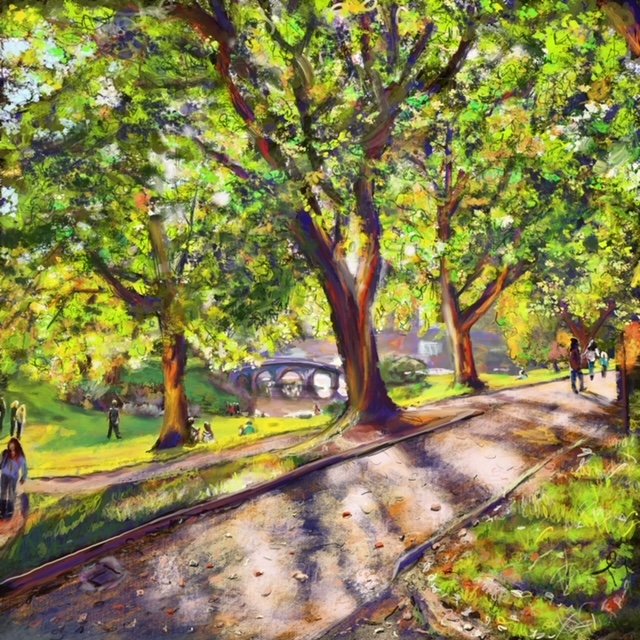 Finished after a lovely day spent painting.

Early Evening Autumn Light. Stourhead.

Ipad Oil Painting

#stourheadnationaltrust #stourhead #nationaltrust #wiltshire #autumn #painting #artistsontwitter #eveningwalk