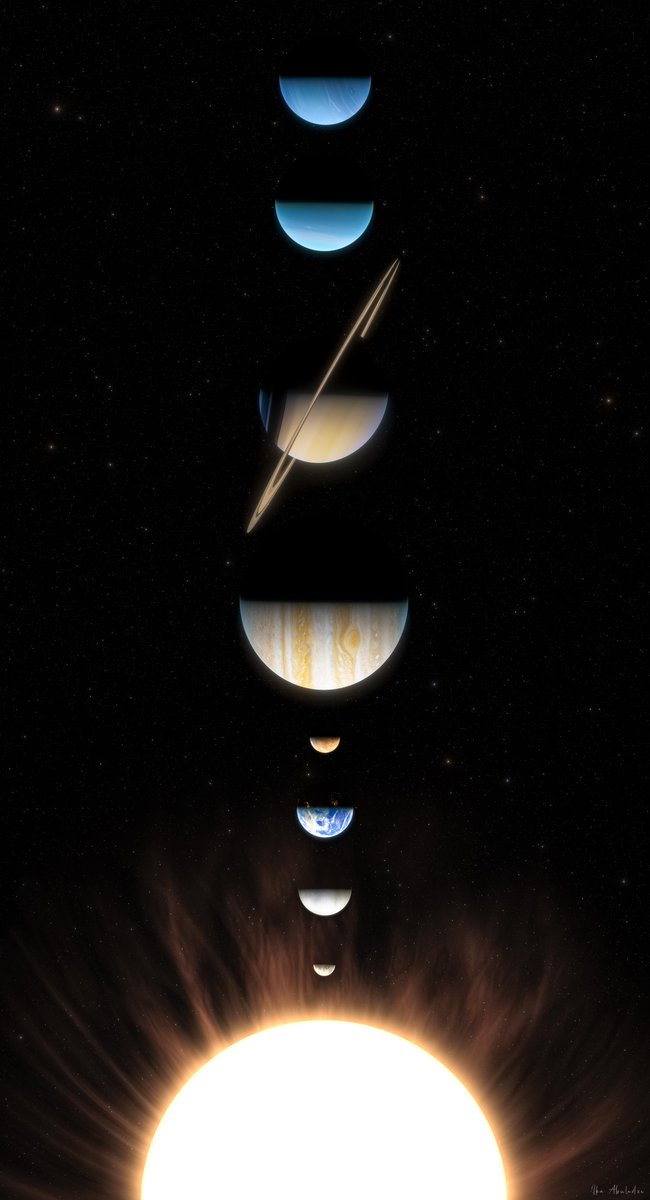 uhd2020's tweet photo. Solar System https://t.co/kILs8aKTWj