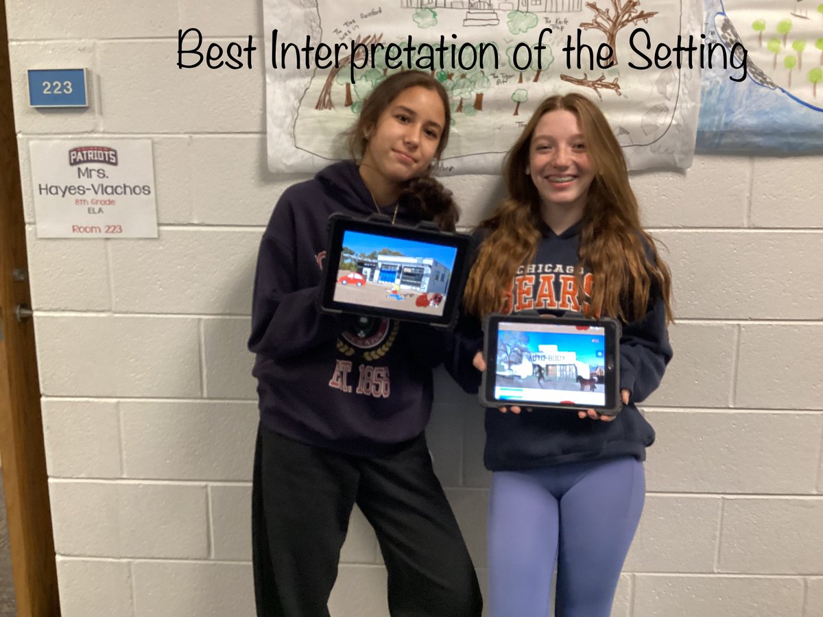 Students in Mrs. Hayes-Vlachos 8th Grade ELA class illustrated a scene from the text Cujo. The drawings were then compiled into a Virtual Gallery Walk.  The students' focus was on setting &amp; character.  Excellent job,Students!  Learning is Fun! #KirbyONE40 #grissompositivepatriots