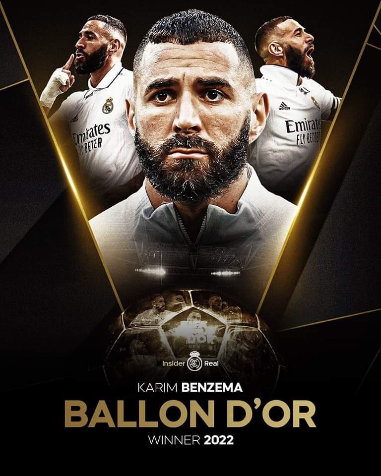 Chuy0407Andres's tweet photo. BALLON D'OR 2022
@Benzema 🤍🇨🇵
#BallonDor 
@realmadrid https://t.co/BFiMkiJt9x