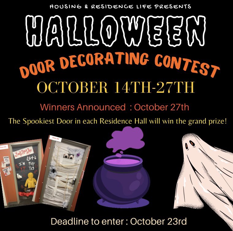 Sign Up TODAY for the Halloween Door Decorating Contest! Don’t miss the chance to put your skills to the test! Contest Link is in our BIO. 👻