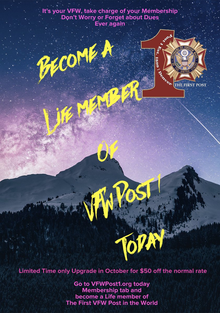 Cheaper to become a Life member - mailchi.mp/vfwpost1/cheap…