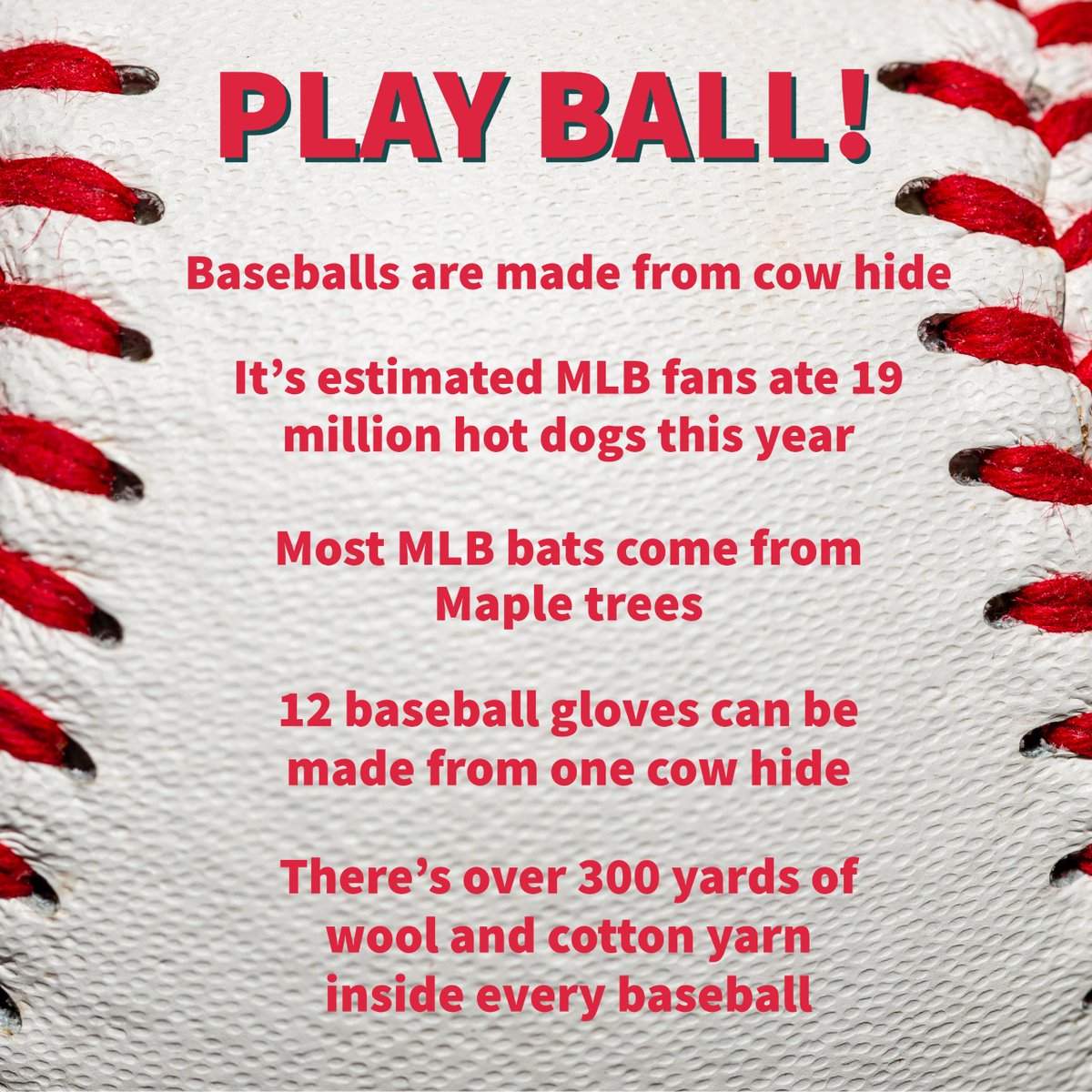#Cleveland rocks!

There’s a big #baseball game tonight and we can’t wait!

Did you know #agriculture plays a huge role in America’s pastime?