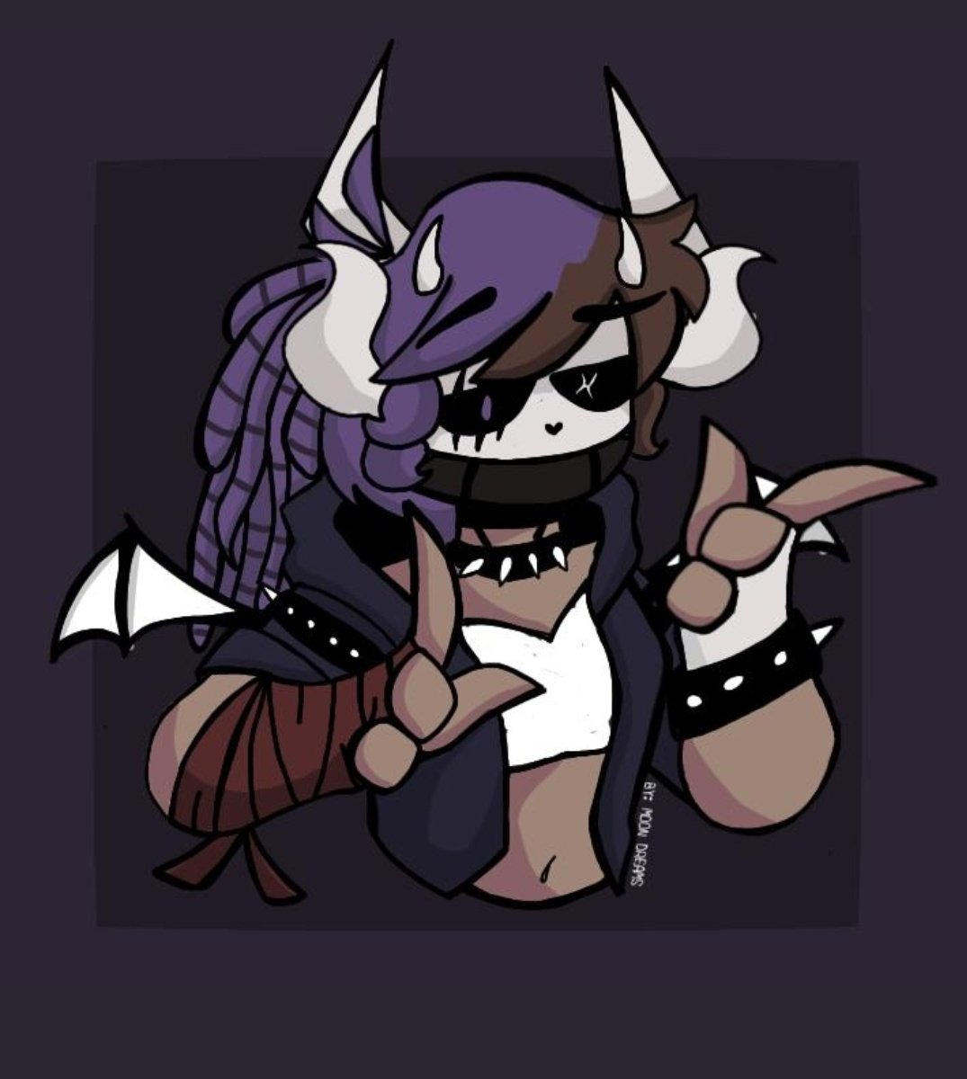 LuzStarx's tweet photo. @Gabrielote_Draw Acá mi personaje solo que me lo hizo @Nigtmare_dreams  pero aquí está :D👍 https://t.co/149QdsZI5r