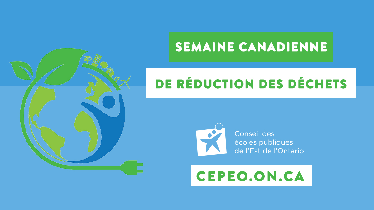 Le 17 au 23 octobre est la Semaine canadienne de réduction des déchets. ♻️🚮

Au CEPEO, on s'engage ensemble à réduire les déchets dans tous les aspects de la vie quotidienne, créant des solutions pour les nombreux défis environnementaux auxquels nous sommes confrontés. #ecoCEPEO