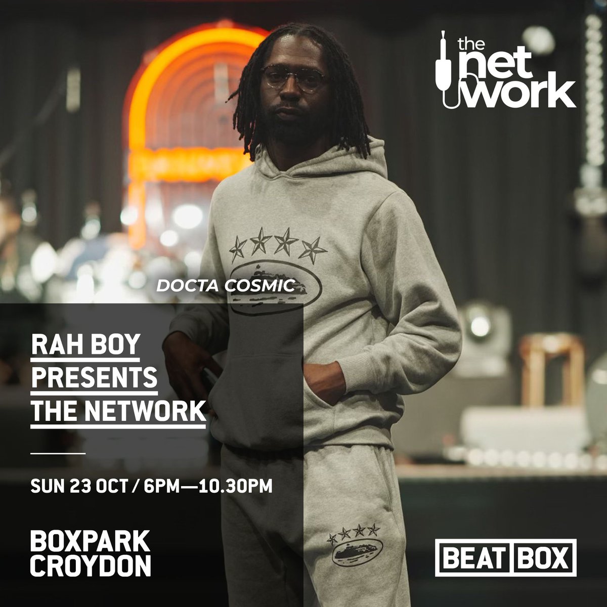 RahBoyMusic's tweet photo. 'The Network' DJ Networking Event &amp; Panel This Sunday At Boxpark Croydon ! 

Free Tickets: https://t.co/WU5tR9N3jc https://t.co/JN6WpN8Mam