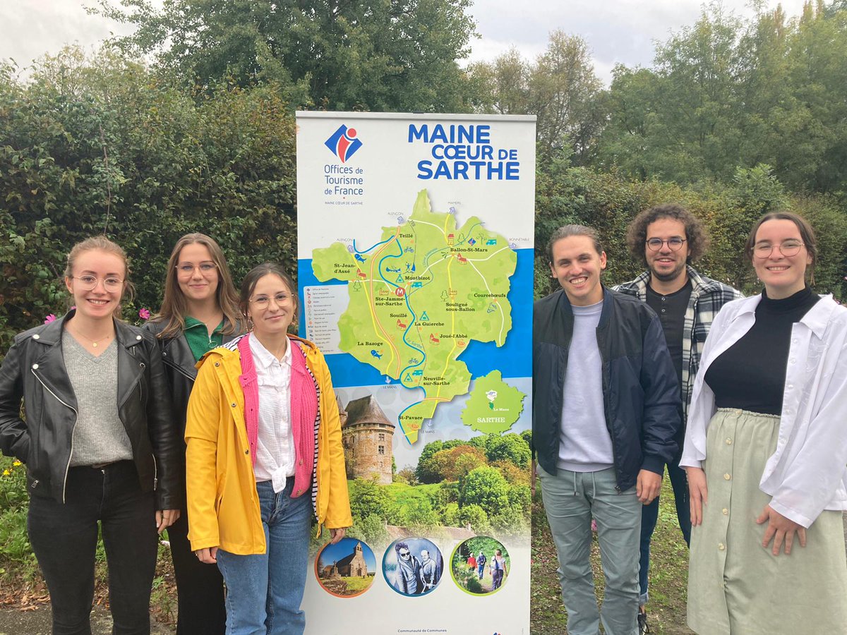 C'est parti pour une semaine d'atelier réunissant 6 étudiant.e.s de M2 <a href="/MasterITC_LH/">Master ITC</a> @UnivLHNormandie  et des M1 urbanisme et aménagement @eup_ecole afin d'accompagner la communauté de communes Maine Cœur de Sarthe dans la mise en #tourisme de ses cours d'eau.