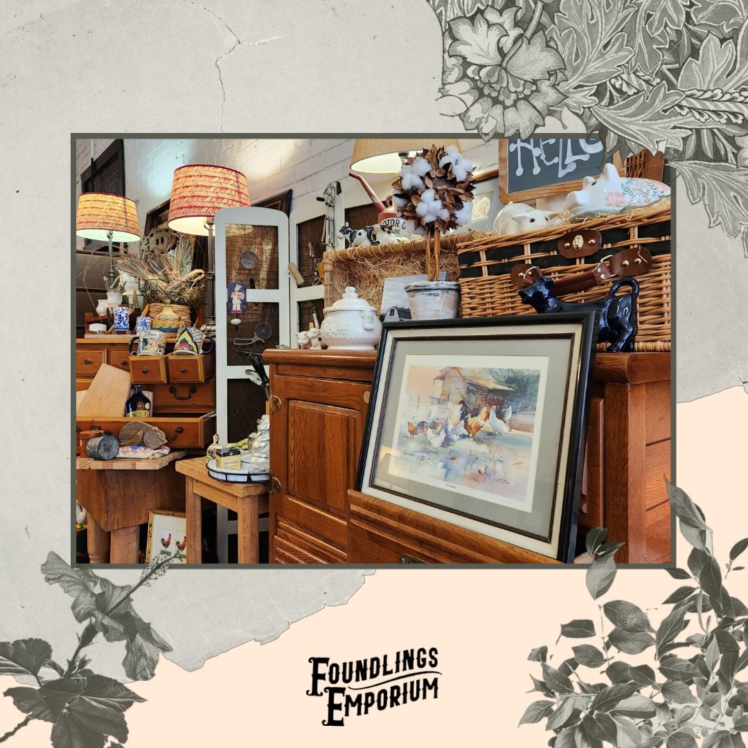 FoundlingsEmp's tweet photo. Timeless beauty. Intriguing stories. Foundlings Emporium. 

Friday and Saturday 10 am - 6 pm
Sunday 12pm - 6 pm

#Alabama #UniqueGifts #ShopSmall #IndianSpringsVillage #ChelseaAL #InvernessAL #GreystoneAL #HooverAL #LoganMartin #LakeMartin #LayLake https://t.co/uyTV4qLSdn