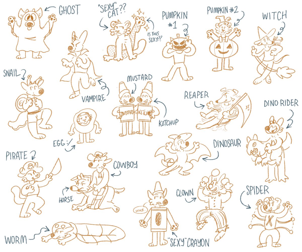 zrayUH's tweet photo. ✨🎃 FREE HALLOWEEN COSTUME YCH GIVEAWAYS! 🎃✨

As always — here is the free opportunity for one of my lil projects!

DROP YOUR REF BELOW (AND WHAT COSTUME YOU WANT) FOR A CHANCE TO BE ONE OF MANY COSTUMED CUTIES THIS OCTOBER!

RTS ALWAYS APPRECIATED TO GET MORE FOLKS INVOLVED! https://t.co/QPZHEsxFgK