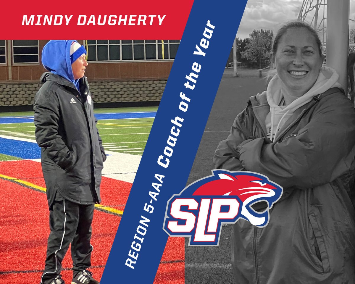 Congratulations to Girls Soccer coach Mindy Daugherty, Section Coach of the Year! #SLPPantherProud