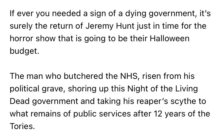 Labour leader Keir Starmer laid into Jeremy Hunt at PLP meeting tonight. 🥊