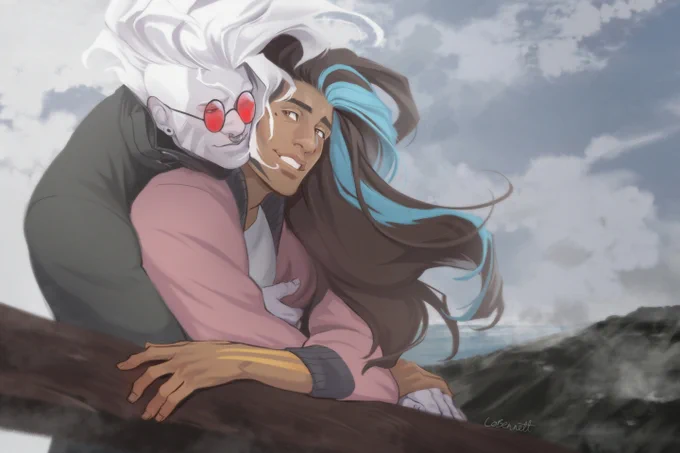 wharf date wharf date!! - ocs, Umbra is  's and Sal is mine! 