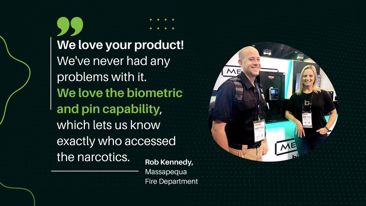 Congratulations to Rob Kennedy from Massapequa Fire Department on winning the Apple AirPods prize for visiting the MedixSafe by BioConnect booth at #EMSWorld2022. Stay tuned for more opportunities to win a prize in the future!

#Medixsafe #BioConnect #winner #prizegiveaway