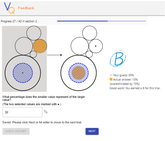 On THURSDAY morning, in Oklahoma Station 1, don't miss 'VisQuiz: Exploring Feedback Mechanisms to Improve Graphical Perception', a short paper in 'Personal Visualization, Theory, Evaluation, and eXtended Reality' virtual.ieeevis.org/year/2022/sess… cc @laneharrison @WPI #IEEEVIS