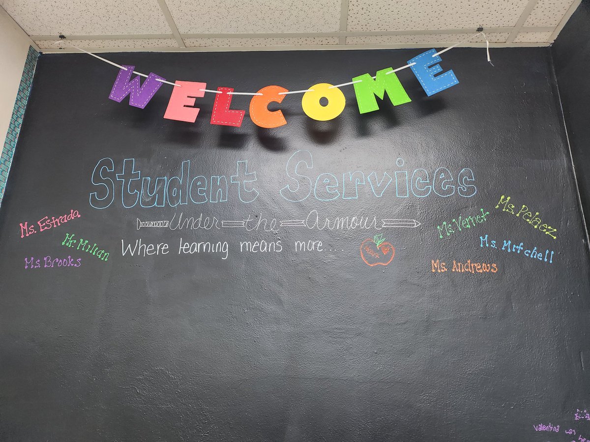 Finally office chalk wall done.... Correctly &amp; ready for students to come &amp; write on🤣🤣 thank you to <a href="/CaroZavala27/">Carolina Zavala</a> 's nephew &amp; friend for getting it done for me! #MAST2223 #UNDERTHEARMOUR #schoolcounselorsmatter #zencorner <a href="/josemartimast/">Jose Marti MAST 6-12</a> <a href="/StdtSvcsMDCPS/">Student Services</a> <a href="/miamimagnets/">Miami Magnet Schools</a> <a href="/SuptDotres/">Jose L. Dotres, Ed.D.</a>