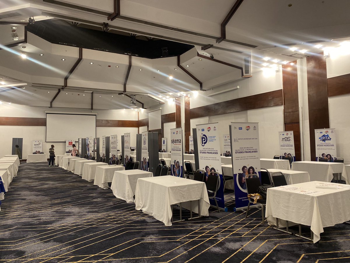 CampusFranceCam's tweet photo. Loading⌛️..90%
Retrouvez -nous dès demain à l’hôtel Hilton Yaoundé et à l’Institut Français du Cameroun de 9h à 17h30
Entrée libre et gratuite!

#SAPEF_2022
#CooperationFranceCamer
#CampusFranceCameroun
#InstitutFrançaisduCameroun
#AmbassadeDeFranceAuCameroun https://t.co/xLR3LZDTAq