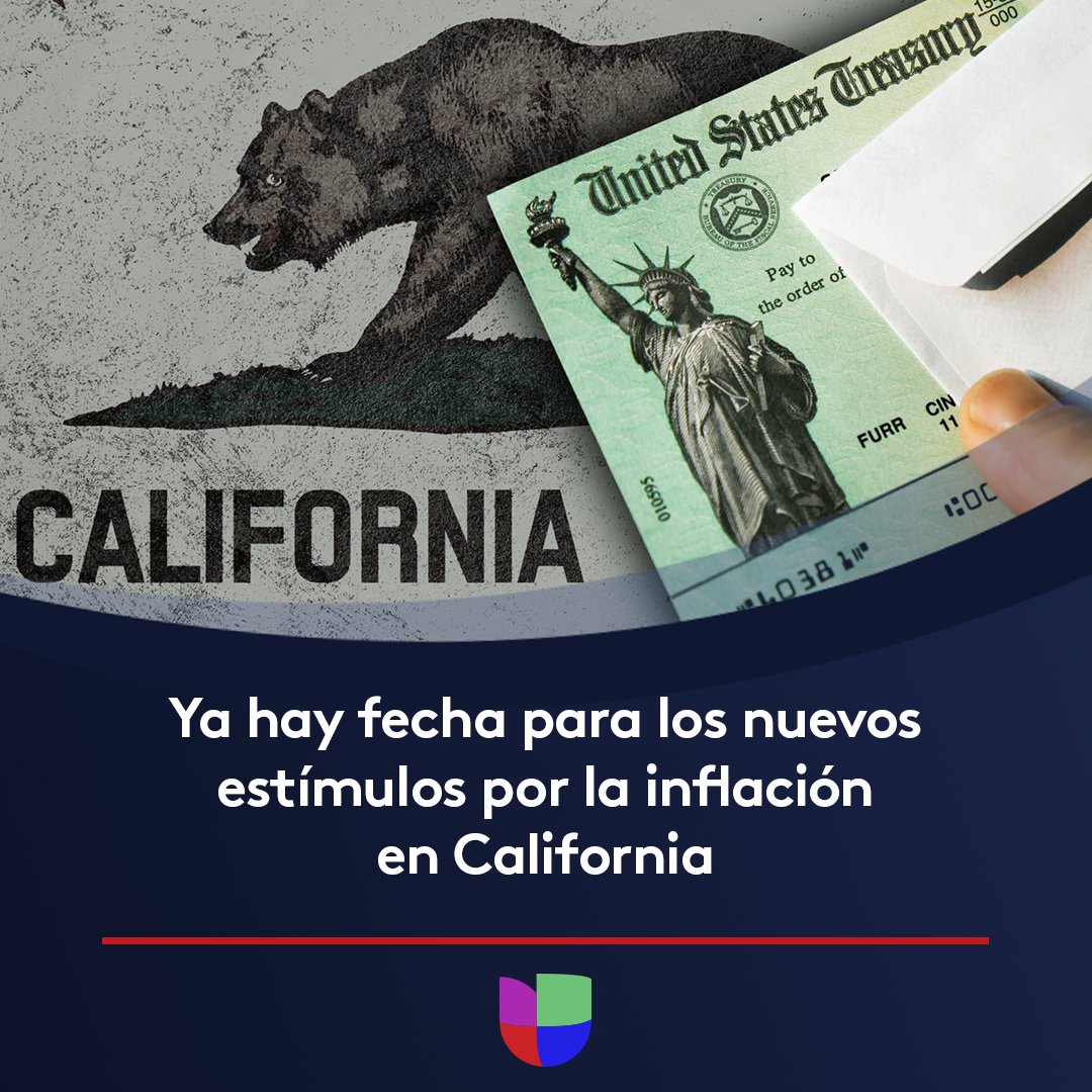 Ya llega un nuevo estímulo por la inflación a California / Twitter