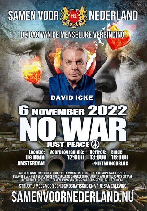 #revolution Demo tegen #landverraders &amp; tegen #oorlog Met #DavidIcke Trolls be like spam this movement<a href="/tag/revolution"class="tags">#revolution</a><a href="/tag/landverraders"class="tags">#landverraders</a><a href="/tag/davidicke"class="tags"><span>#davidicke</span></a><a href="/tag/oorlog"class="tags"><span>#oorlog</span></a><a href="/tag/massdestruction"class="tags"><span>#massdestruction</span></a>