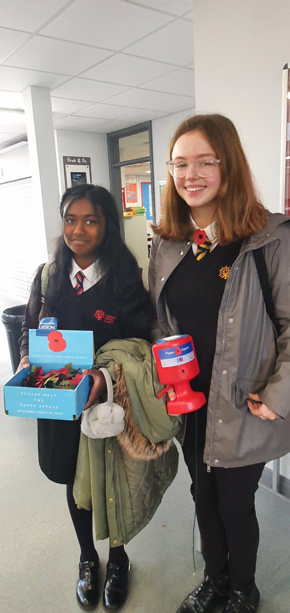 Very proud of our House Council supporting the Poppy Appeal. Well done! Poppies on sale all week @break and lunch. Cash only! @HanhamWoods